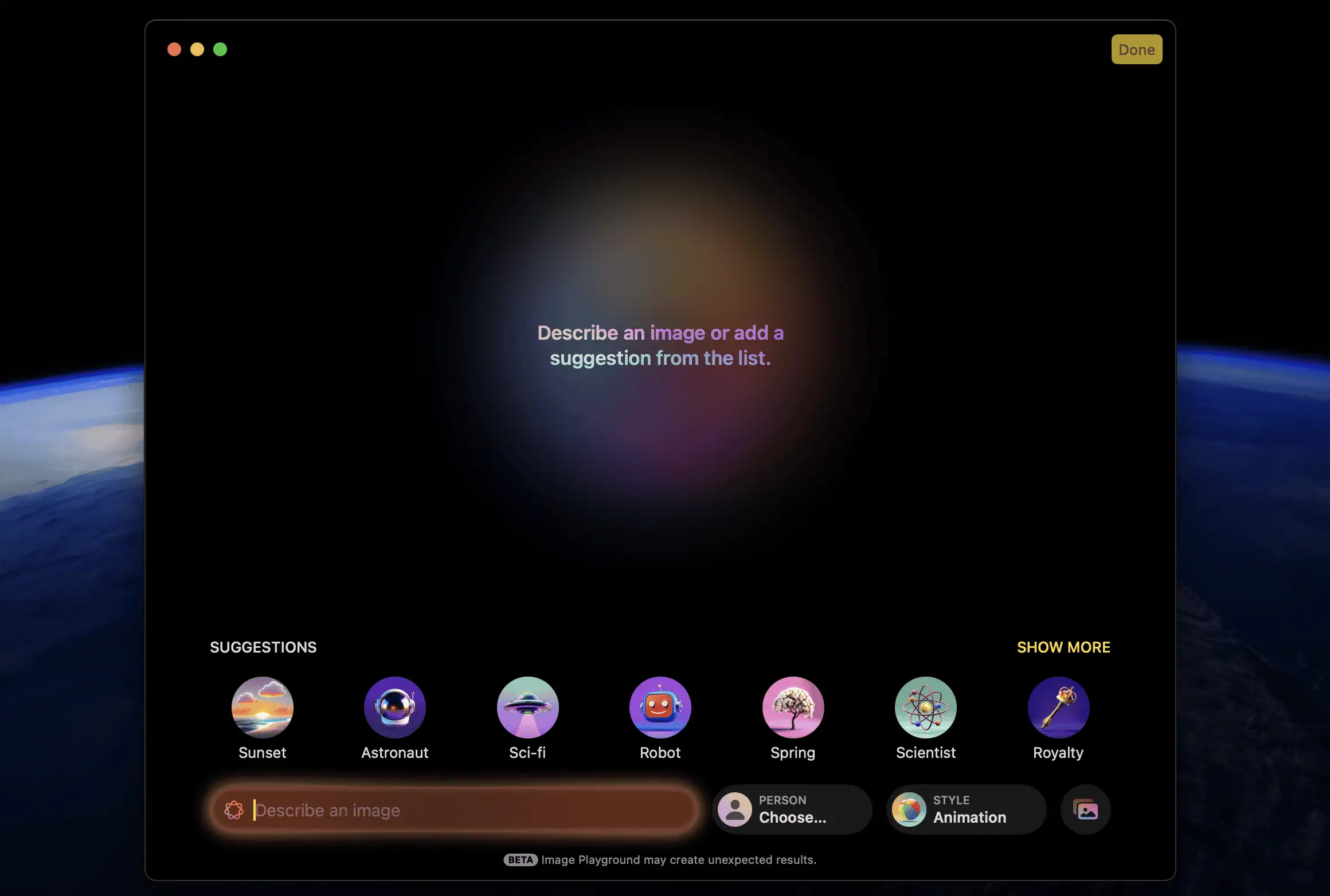 How to Use Apple Intelligence on Mac (2025 Update): Tips, Tricks & Complete Walkthrough 33 Apple intelligence- image playground interface