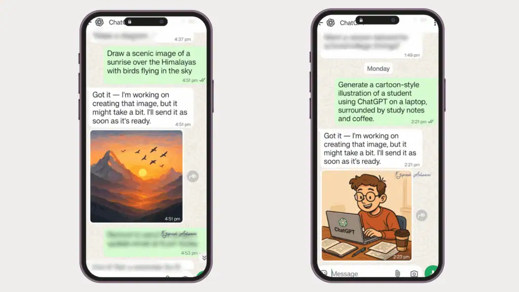 How to Use ChatGPT on WhatsApp for FREE (Latest 4-Step Guide) 11 Generating Images